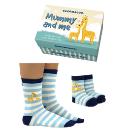 Sock Academy - MUMMY AND ME - 2 pairs of Giraffe socks Gift box - Guzzgoggs