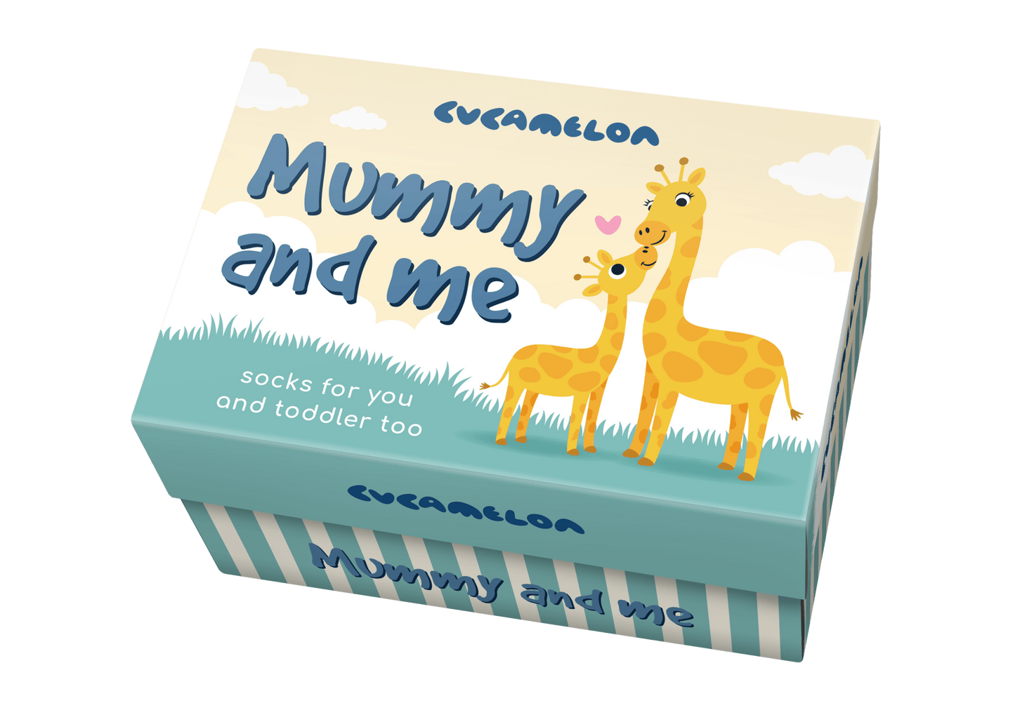 Sock Academy - MUMMY AND ME - 2 pairs of Giraffe socks Gift box - Guzzgoggs
