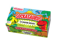Sock Academy - SOCKASAURUS 6 Odd Socks Gift Box - United Oddsocks - UK 9 - 12 EUR 27 - 30 US 9.5 - 13 - Guzzgoggs
