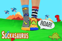 Sock Academy - SOCKASAURUS 6 Odd Socks Gift Box - United Oddsocks - UK 9 - 12 EUR 27 - 30 US 9.5 - 13 - Guzzgoggs