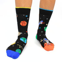 Sock Academy - SPACE EXPLORER 6 - 11 - 6 Odd Socks Gift Box United Oddsocks - UK 6 - 11, EUR 39 - 46, US 7 - 12 - Guzzgoggs