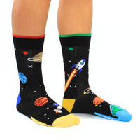 Sock Academy - SPACE EXPLORER 6 - 11 - 6 Odd Socks Gift Box United Oddsocks - UK 6 - 11, EUR 39 - 46, US 7 - 12 - Guzzgoggs