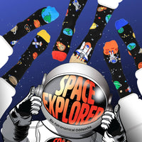 Sock Academy - SPACE EXPLORER 6 - 11 - 6 Odd Socks Gift Box United Oddsocks - UK 6 - 11, EUR 39 - 46, US 7 - 12 - Guzzgoggs