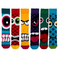 Sock Academy - THE STRESS HEADS 6 Odd Socks Gift Box - United Oddsocks - UK 6 - 11 EUR 39 - 46 US 7 - 12 - Guzzgoggs