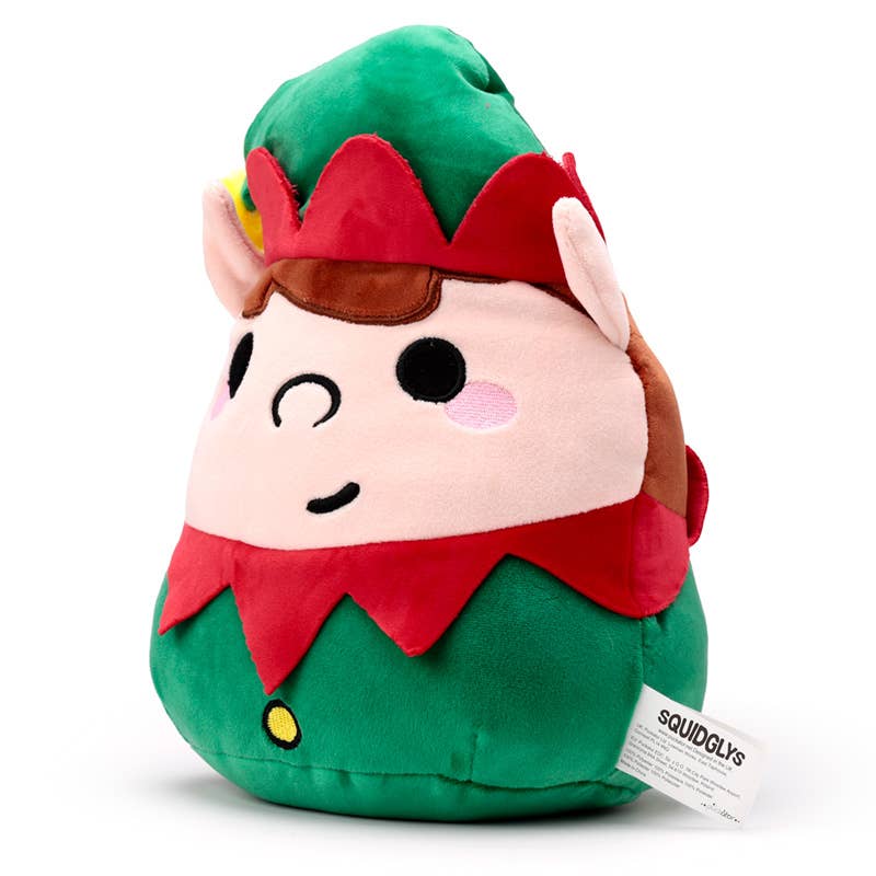 Squidglys Christmas Festive Friends Austin the Elf Plush Toy - Guzzgoggs