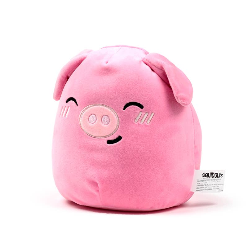 Squidglys Oliver the Pig Adoramals Farm Plush Toy - Guzzgoggs