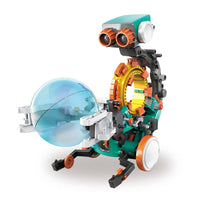 STEM Science Construction Kit - 5 - 1 Mechanical Coding Robot - Guzzgoggs