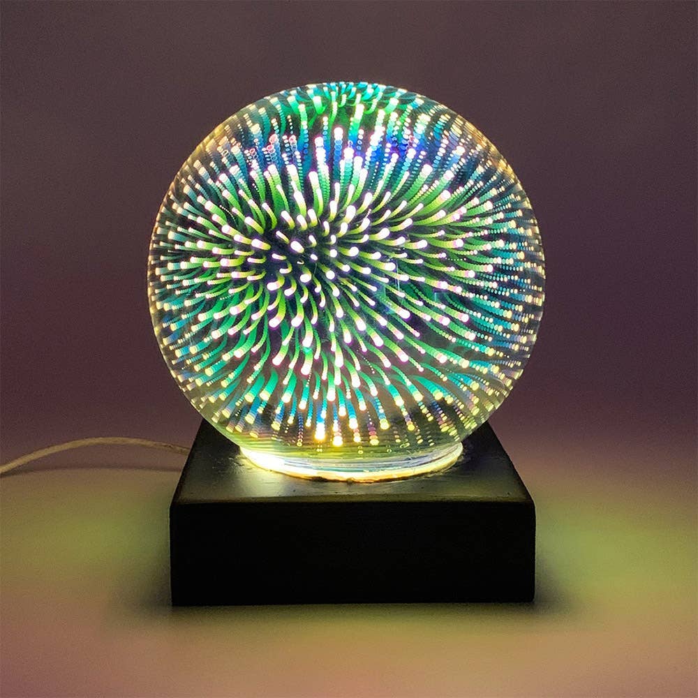 The Source Novelty Sensory Light - Fireworks Fibre Ball Lamp - Guzzgoggs