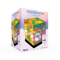 The Source Novelty Sensory Light - Holographic Cube Lamp - Guzzgoggs