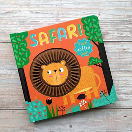 Touch and Feel Silicon Board Book - Safari - Guzzgoggs