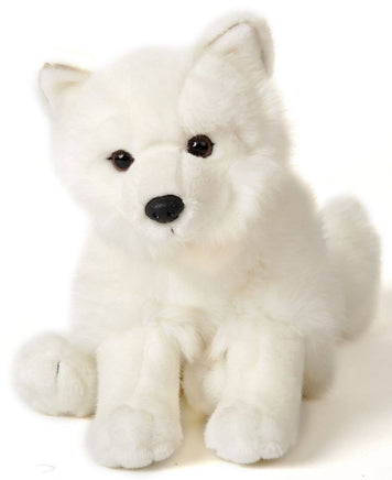 Uni Toys - Arctic Fox, sitting - 23 cm (height) - cuddly/plush toy - Guzzgoggs