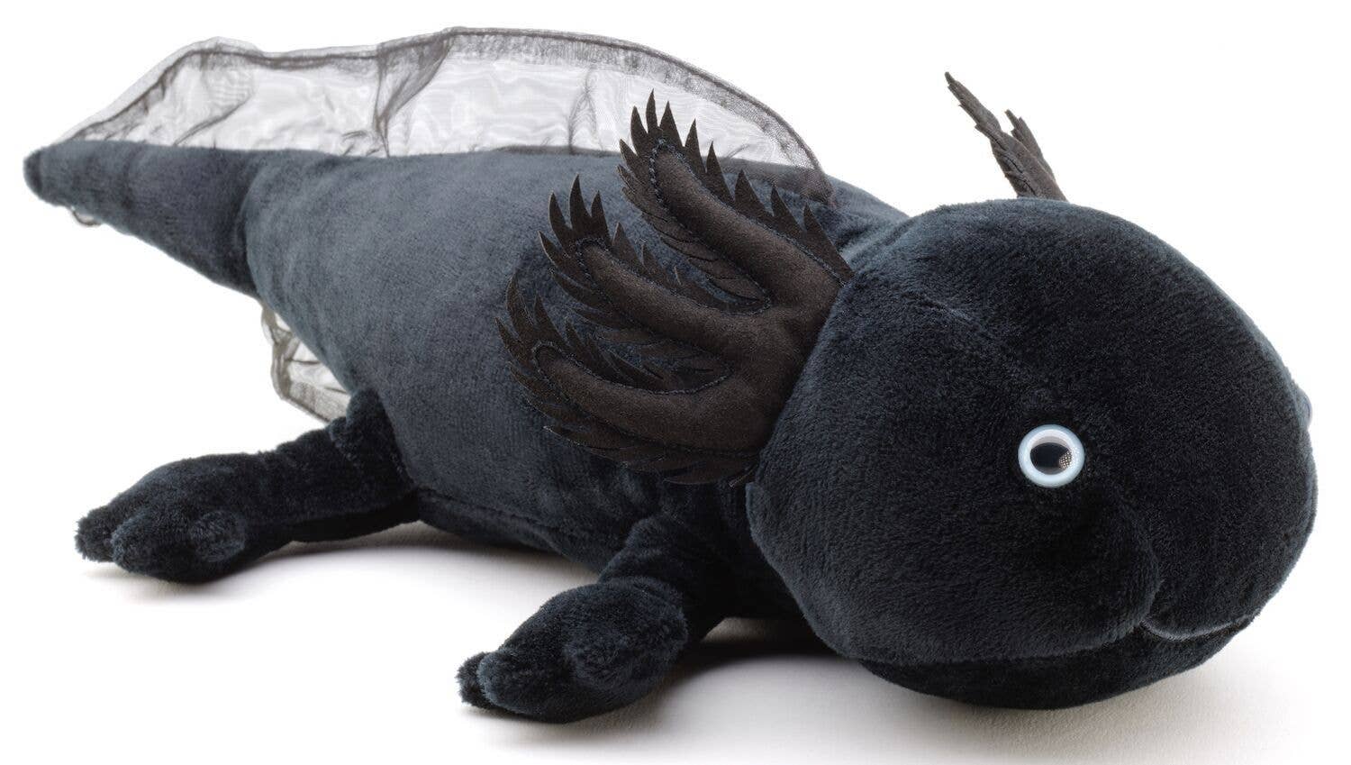Uni Toys - Axolotl (black) - 32 cm - Soft Plush Toy - Guzzgoggs