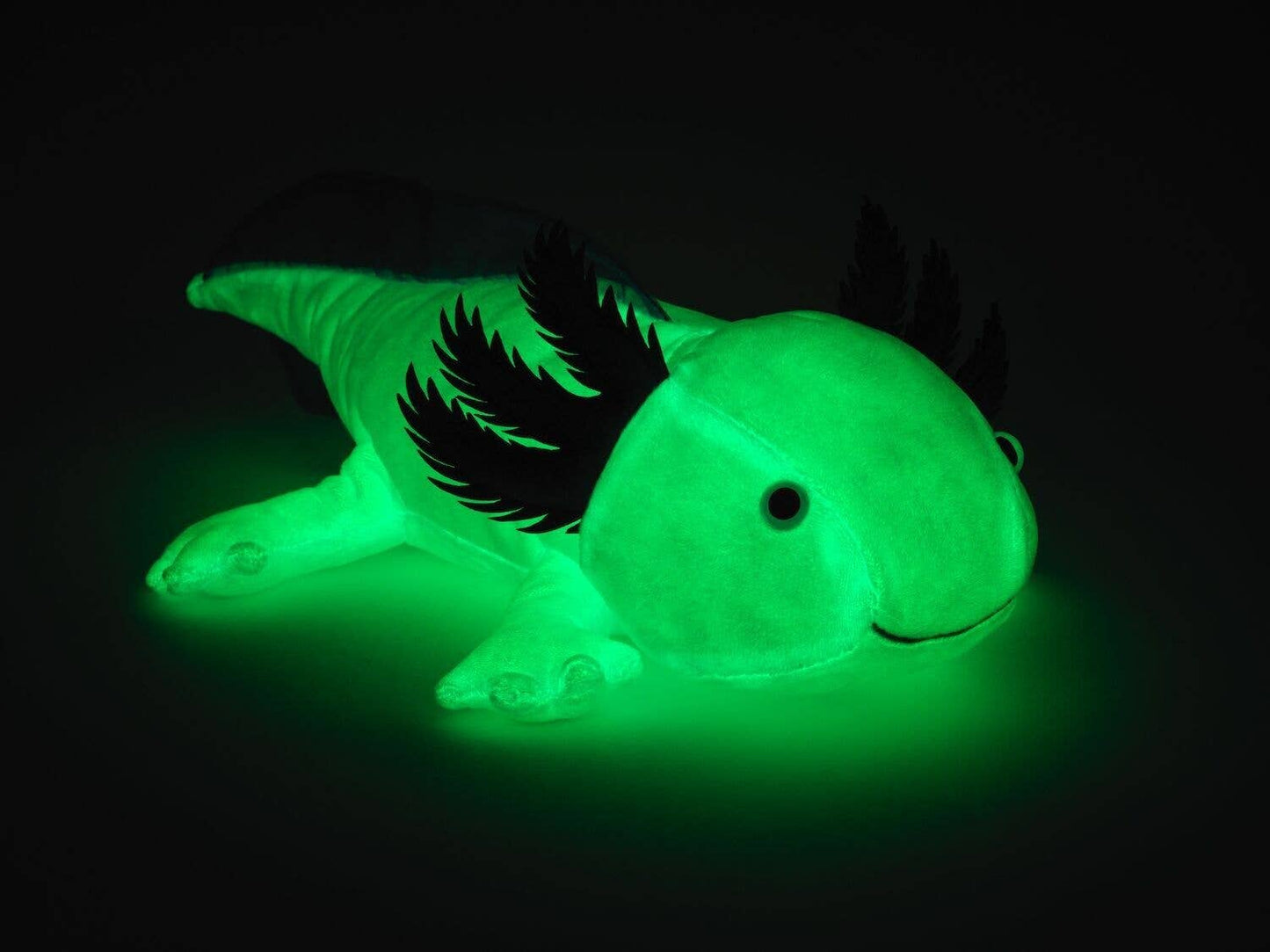 Uni Toys - Axolotl - Glows In The Dark - 32 cm Plush - Guzzgoggs