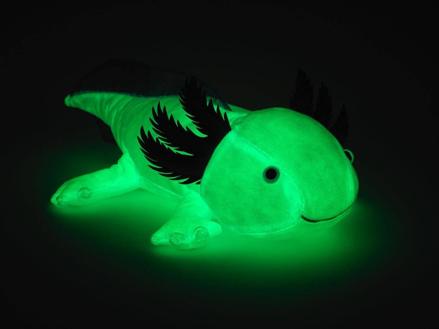 Uni Toys - Axolotl - Glows In The Dark - 32 cm Plush - Guzzgoggs