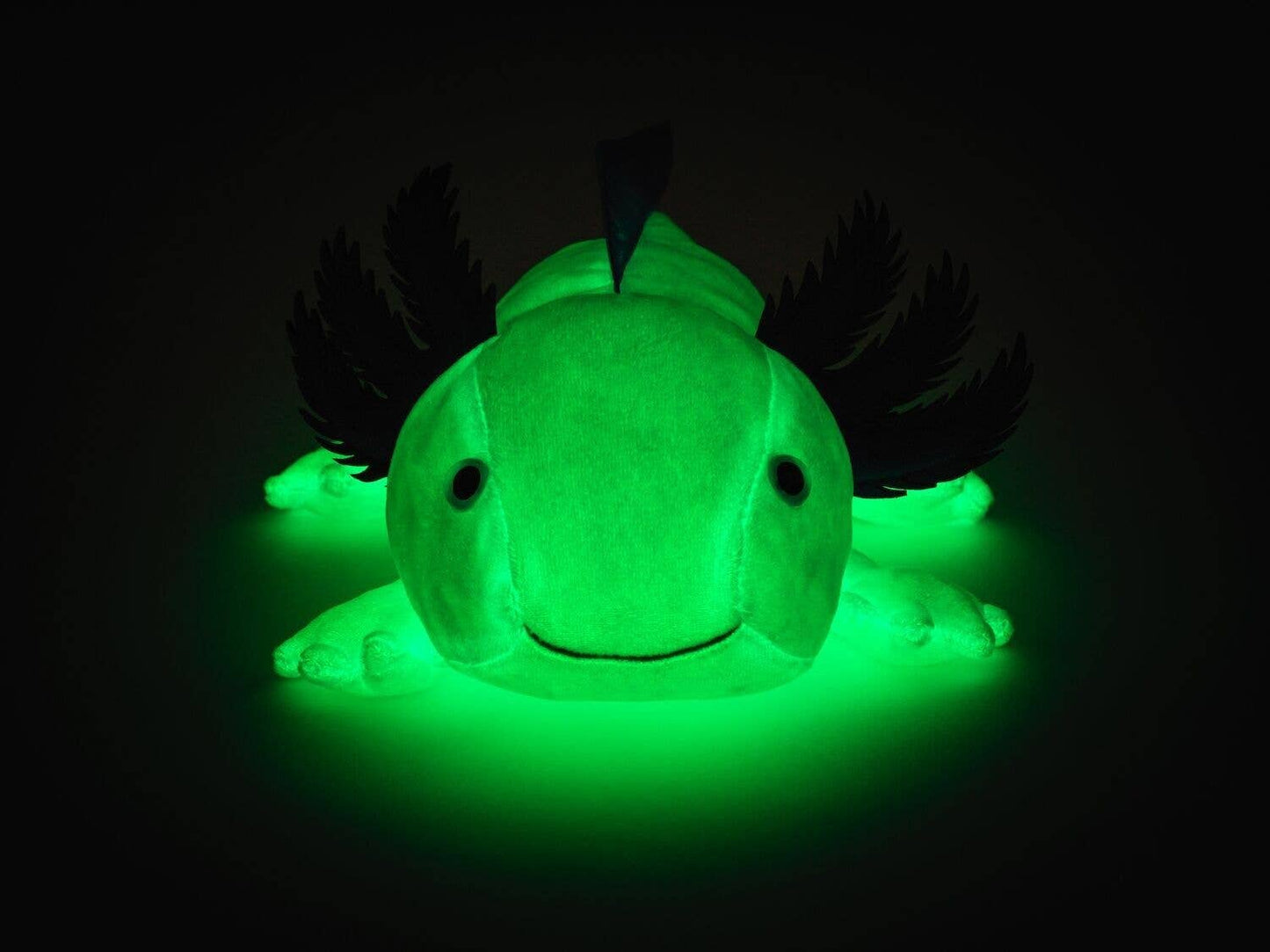 Uni Toys - Axolotl - Glows In The Dark - 32 cm Plush - Guzzgoggs
