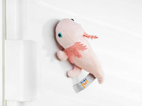 Uni Toys - Axolotl with Magnet - 15cm Plush - Guzzgoggs