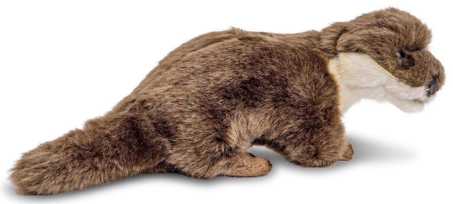 Uni Toys - Baby otter, standing - 26 cm (length) - cuddly/plush toy - Guzzgoggs