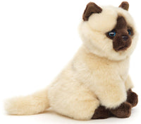 Uni Toys - Beige - brown Siamese Cat (sitting) - 21cm - Guzzgoggs