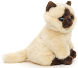 Uni Toys - Beige - brown Siamese Cat (sitting) - 21cm - Guzzgoggs