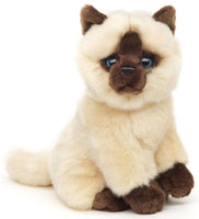 Uni Toys - Beige - brown Siamese Cat (sitting) - 21cm - Guzzgoggs
