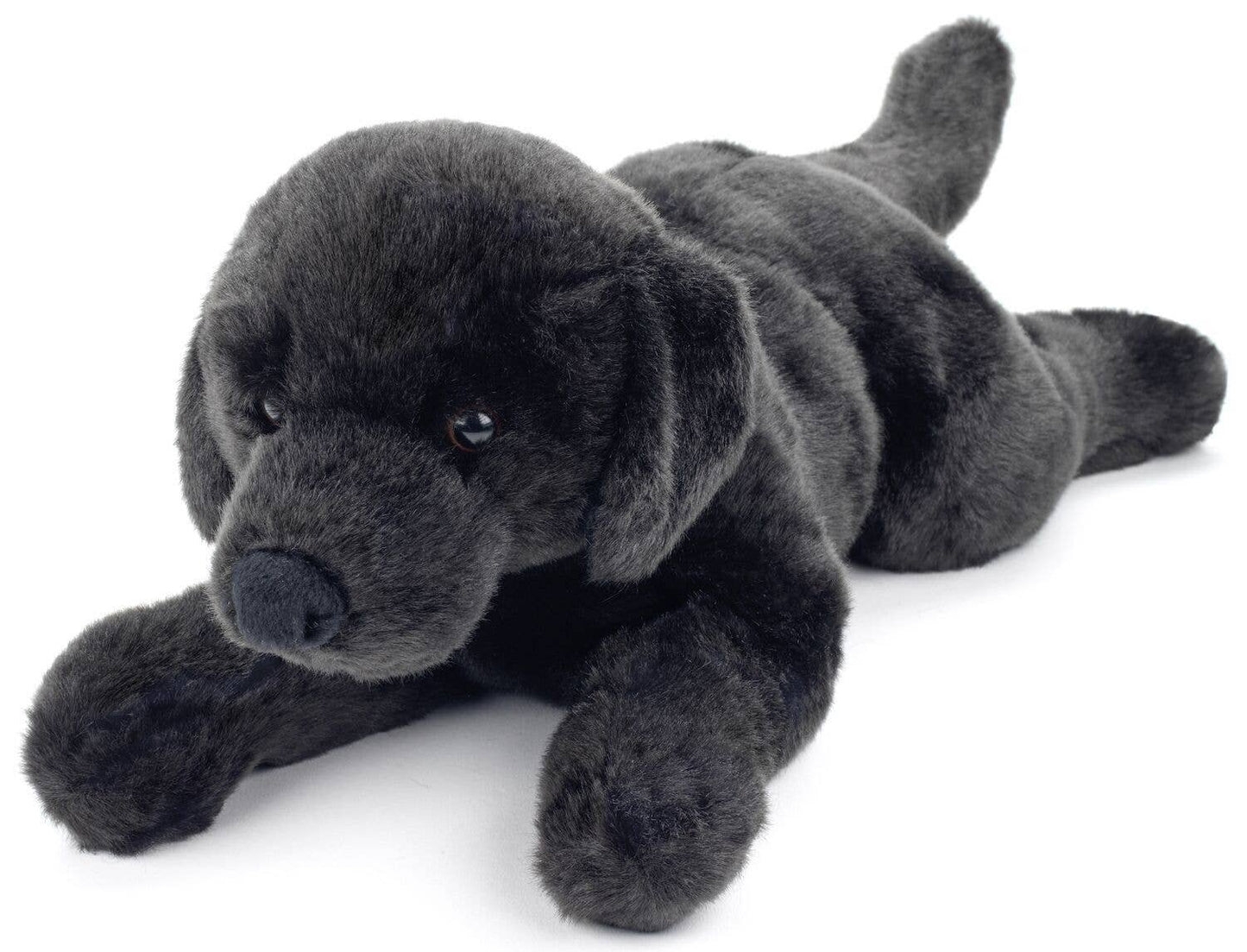 Uni Toys - Black Labrador Soft Plush Toy - Guzzgoggs