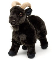 Uni Toys - Black mountain goat - 29 cm (length) - cuddly/plush toy - Guzzgoggs