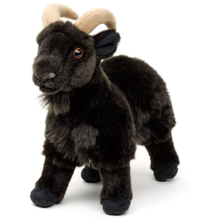 Uni Toys - Black mountain goat - 29 cm (length) - cuddly/plush toy - Guzzgoggs