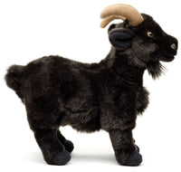 Uni Toys - Black mountain goat - 29 cm (length) - cuddly/plush toy - Guzzgoggs