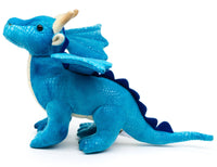 Uni Toys - Blue Dragon - 26 cm (length) - cuddly/plush toy - Guzzgoggs