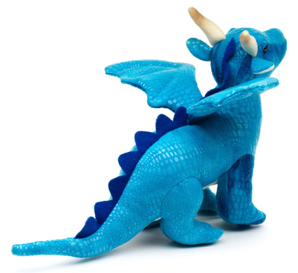 Uni Toys - Blue Dragon - 26 cm (length) - cuddly/plush toy - Guzzgoggs