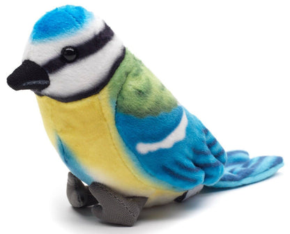 Uni Toys - Blue Tit Bird - 10cm Plush - Guzzgoggs