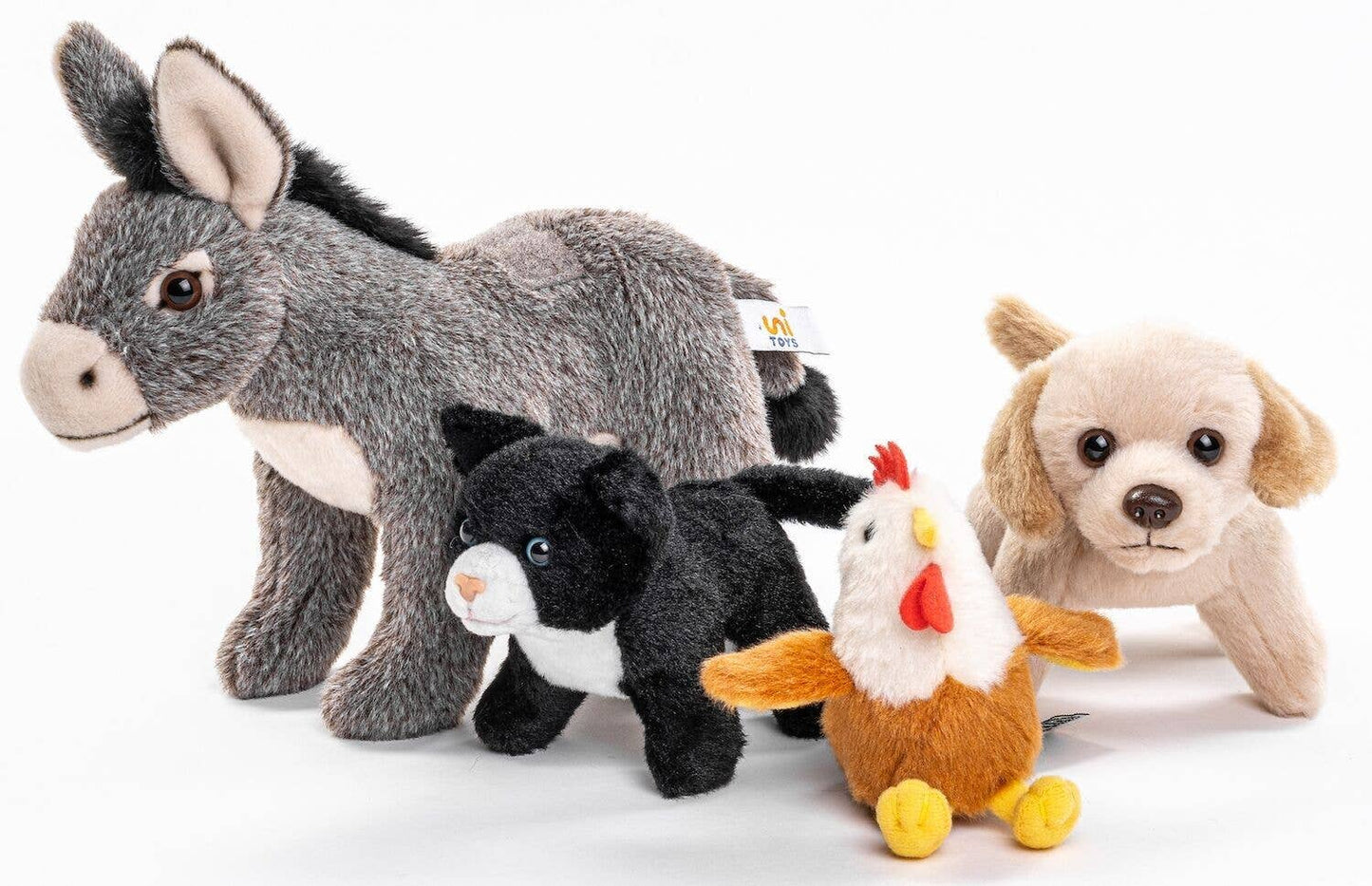 Uni Toys - Bremen Town Musicians - 32 cm (height) - soft / plush toy - Guzzgoggs