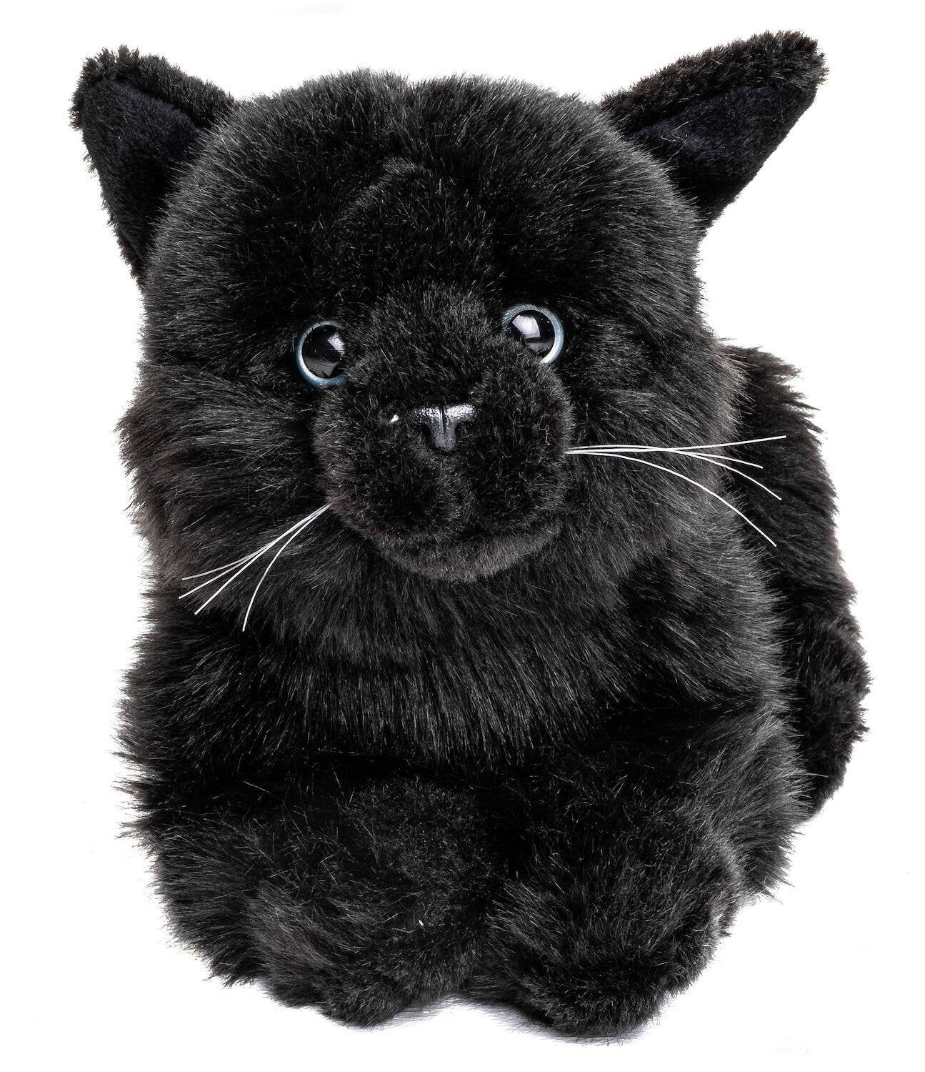 Uni Toys - Cat Lying Down (Black) - 20cm Plush - Guzzgoggs