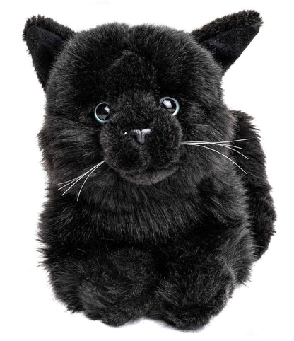 Uni Toys - Cat Lying Down (Black) - 20cm Plush - Guzzgoggs