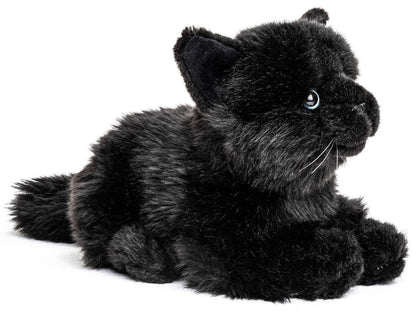 Uni Toys - Cat Lying Down (Black) - 20cm Plush - Guzzgoggs