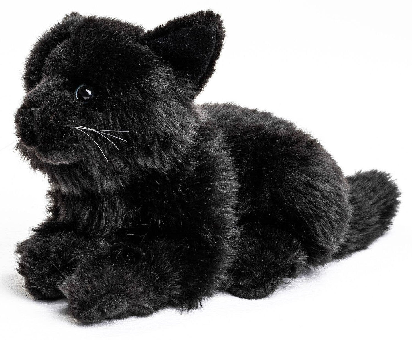 Uni Toys - Cat Lying Down (Black) - 20cm Plush - Guzzgoggs