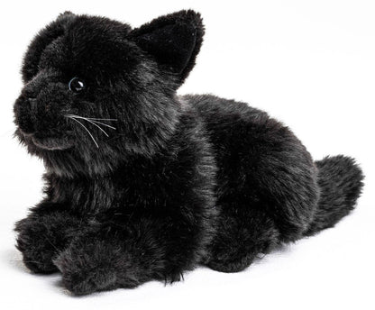 Uni Toys - Cat Lying Down (Black) - 20cm Plush - Guzzgoggs