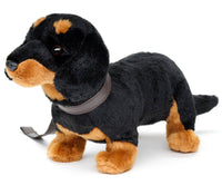 Uni Toys - Dachshund with Leash - cuddly/plush toy - Guzzgoggs