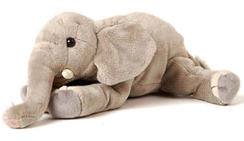 Uni Toys - Elephant lying down - 27 cm (length) - cuddly/plush toy - Guzzgoggs