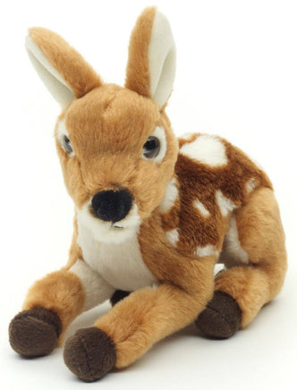 Uni Toys - Fawn lying down - 17 cm (length) - cuddly/plush toy - Guzzgoggs