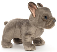 Uni Toys - French Bulldog (grey) cuddly/plush toy - Guzzgoggs