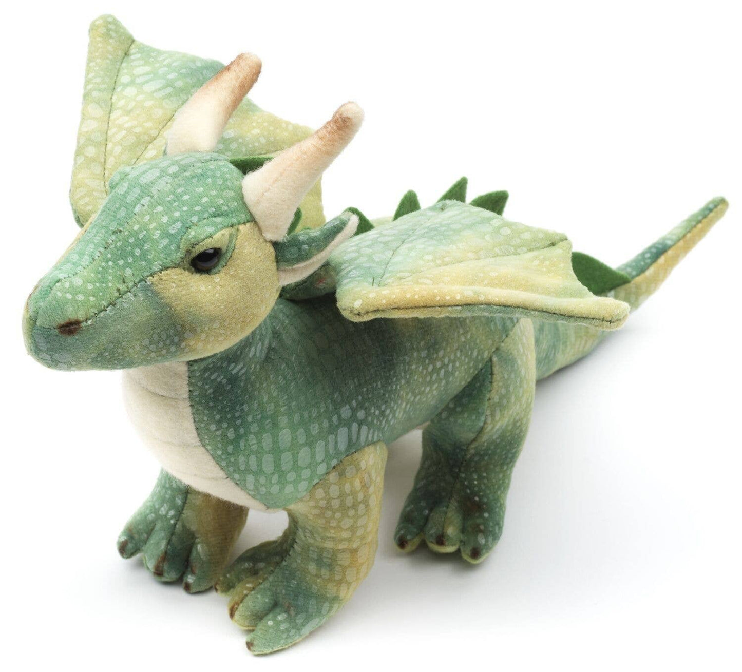 Uni Toys - Green Dragon - 26 cm (length) - Soft Plush Toy - Guzzgoggs