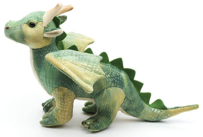 Uni Toys - Green Dragon - 26 cm (length) - Soft Plush Toy - Guzzgoggs
