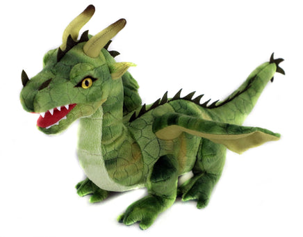 Uni Toys - Green Dragon - 40 cm (length) - Soft Plush Toy - Guzzgoggs