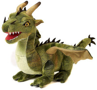 Uni Toys - Green Dragon - 40 cm (length) - Soft Plush Toy - Guzzgoggs