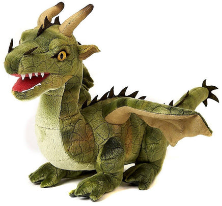 Uni Toys - Green Dragon - 40 cm (length) - Soft Plush Toy - Guzzgoggs