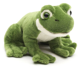 Uni Toys - Green Frog Plushie, sitting - cuddly/plush toy - Guzzgoggs