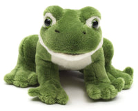 Uni Toys - Green Frog Plushie, sitting - cuddly/plush toy - Guzzgoggs