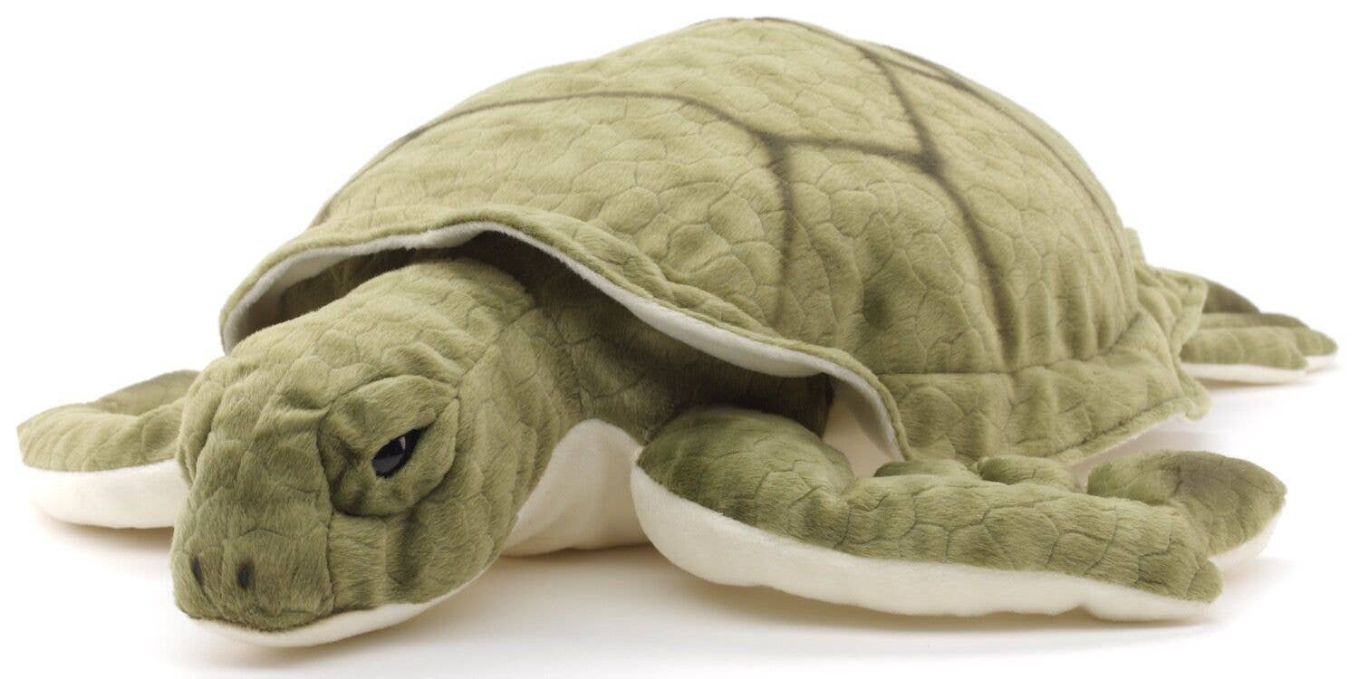 Uni Toys - Green Sea Turtle - 55 cm (length) - Soft Plush Toy - Guzzgoggs