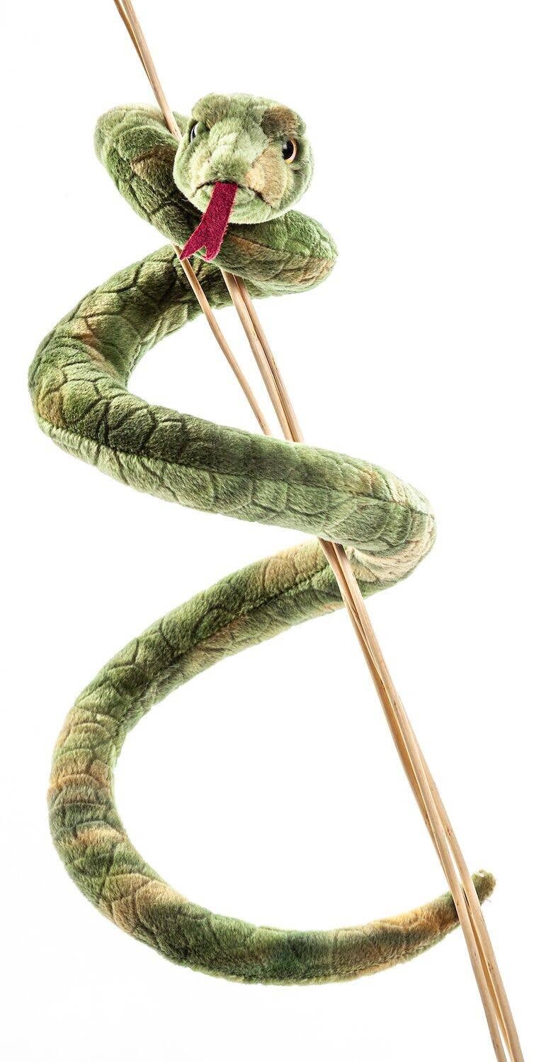 Uni Toys - Green snake - 90 cm (length) - cuddly/plush toy - Guzzgoggs